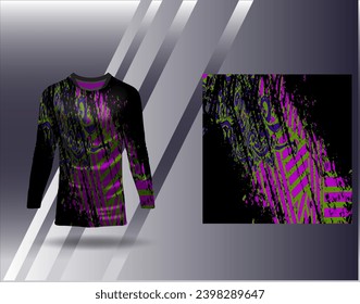 Sports jersey and tshirt template sports design for football racing gaming jersey vector