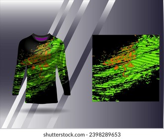 Sports jersey and tshirt template sports design for football racing gaming jersey vector
