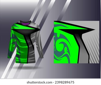 Sports jersey and tshirt template sports design for football racing gaming jersey vector