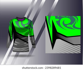Sports jersey and tshirt template sports design for football racing gaming jersey vector