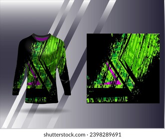 Sports jersey and tshirt template sports design for football racing gaming jersey vector