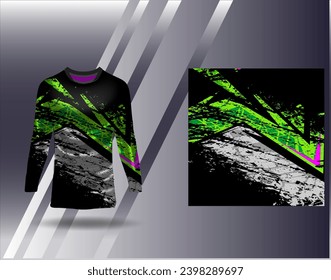 Sports jersey and tshirt template sports design for football racing gaming jersey vector