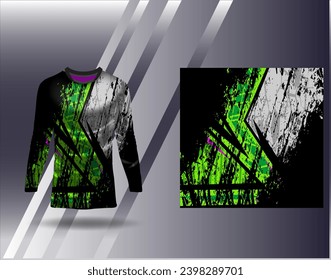 Sports jersey and tshirt template sports design for football racing gaming jersey vector