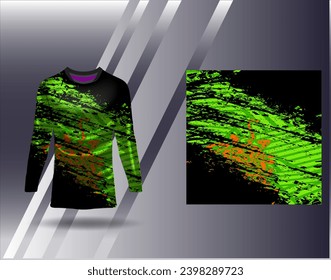 Sports jersey and tshirt template sports design for football racing gaming jersey vector