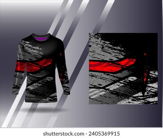 Sports jersey and tshirt template sports design for football racing gaming jersey vector