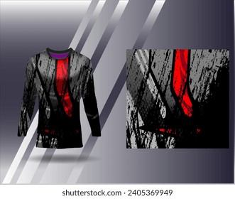 Sports jersey and tshirt template sports design for football racing gaming jersey vector