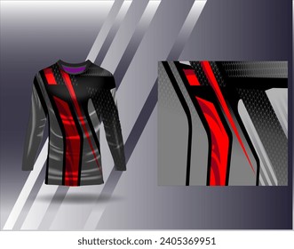 Sports jersey and tshirt template sports design for football racing gaming jersey vector