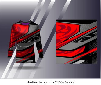 Sports jersey and tshirt template sports design for football racing gaming jersey vector