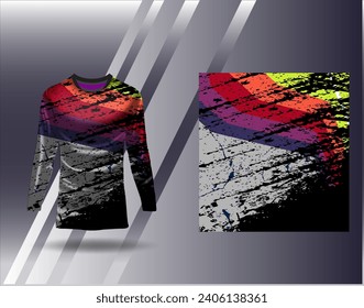 Sports jersey and tshirt template sports design for football racing gaming jersey vector