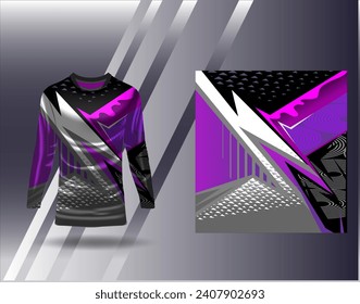 Sports jersey and tshirt template sports design for football racing gaming jersey vector
