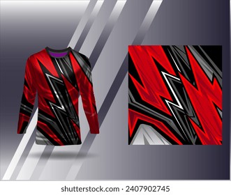 Sports jersey and tshirt template sports design for football racing gaming jersey vector