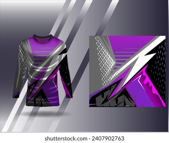 Sports jersey and tshirt template sports design for football racing gaming jersey vector