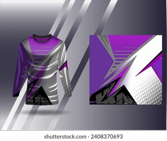 Sports jersey and tshirt template sports design for football racing gaming jersey vector