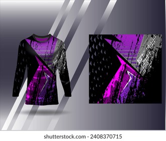 Sports jersey and tshirt template sports design for football racing gaming jersey vector