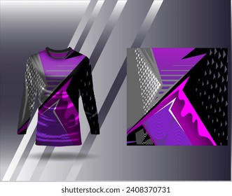 Sports jersey and tshirt template sports design for football racing gaming jersey vector