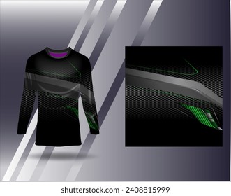 Sports jersey and tshirt template sports design for football racing gaming jersey vector