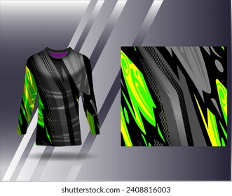 Sports jersey and tshirt template sports design for football racing gaming jersey vector