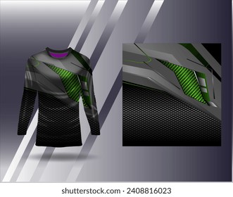 Sports jersey and tshirt template sports design for football racing gaming jersey vector