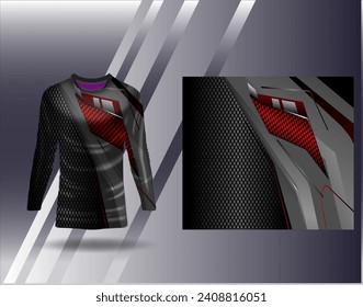Sports jersey and tshirt template sports design for football racing gaming jersey vector