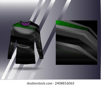 Sports jersey and tshirt template sports design for football racing gaming jersey vector