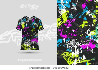 Sports jersey and t-shirt template sports jersey design vector. Sports design for football, racing, gaming jersey. Vector design