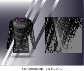 Sports jersey and tshirt template sports design for football racing gaming jersey vector