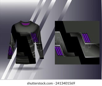Sports jersey and tshirt template sports design for football racing gaming jersey vector