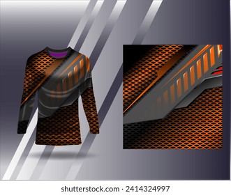 Sports jersey and tshirt template sports design for football racing gaming jersey vector