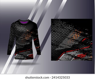 Sports jersey and tshirt template sports design for football racing gaming jersey vector