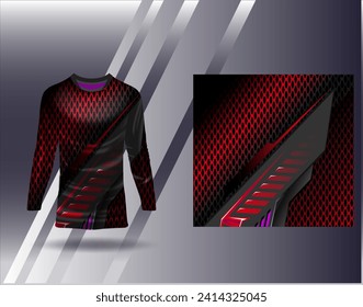 Sports jersey and tshirt template sports design for football racing gaming jersey vector