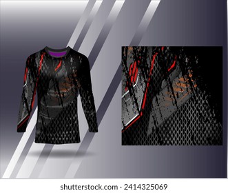 Sports jersey and tshirt template sports design for football racing gaming jersey vector