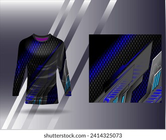 Sports jersey and tshirt template sports design for football racing gaming jersey vector