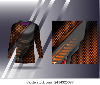 Sports jersey and tshirt template sports design for football racing gaming jersey vector