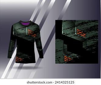 Sports jersey and tshirt template sports design for football racing gaming jersey vector