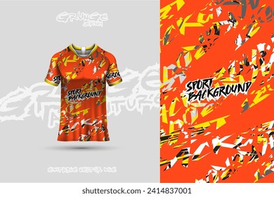 Sports jersey and t-shirt template sports jersey design vector. Sports design for football, racing, gaming jersey. Vector.