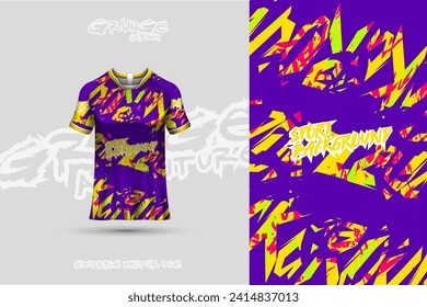 Sports jersey and t-shirt template sports jersey design vector. Sports design for football, racing, gaming jersey. Vector.