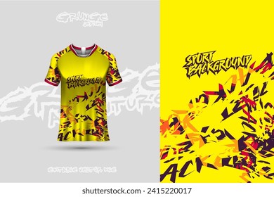 Sports jersey and t-shirt template sports jersey design vector. Sports design for football, racing, gaming jersey. Vector design.