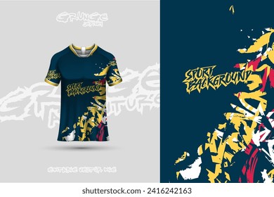 Sports jersey and t-shirt template sports jersey design vector. Sports design for football, racing, gaming jersey. Vector.