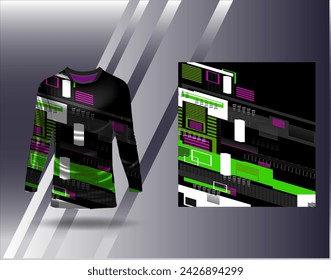 Sports jersey and tshirt template sports design for football racing gaming jersey vector