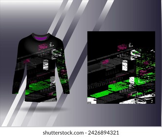 Sports jersey and tshirt template sports design for football racing gaming jersey vector