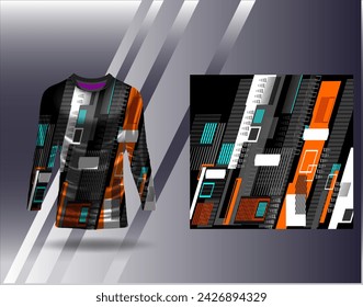 Sports jersey and tshirt template sports design for football racing gaming jersey vector