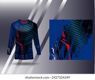 Sports jersey and tshirt template sports design for football racing gaming jersey vector