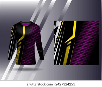Sports jersey and tshirt template sports design for football racing gaming jersey vector