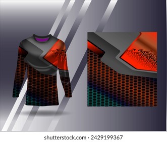 Sports jersey and tshirt template sports design for football racing gaming jersey vector