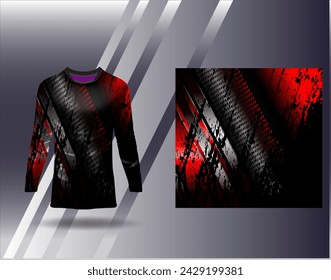 Sports jersey and tshirt template sports design for football racing gaming jersey vector