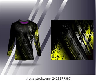 Sports jersey and tshirt template sports design for football racing gaming jersey vector