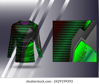 Sports jersey and tshirt template sports design for football racing gaming jersey vector