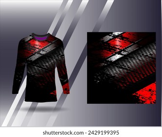 Sports jersey and tshirt template sports design for football racing gaming jersey vector