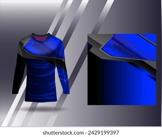 Sports jersey and tshirt template sports design for football racing gaming jersey vector