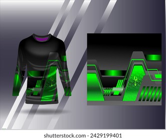 Sports jersey and tshirt template sports design for football racing gaming jersey vector